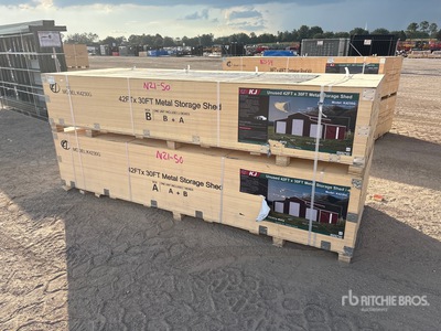 2026 KJ K4230G 42 ft x 30 ft Metal Shed (Unused)