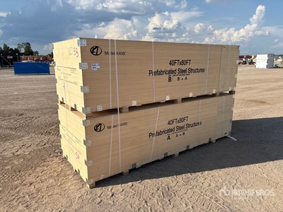 2026 KJ K4080 40FTx80FT Prefabricated Metal Frame Storage Building (Unused)