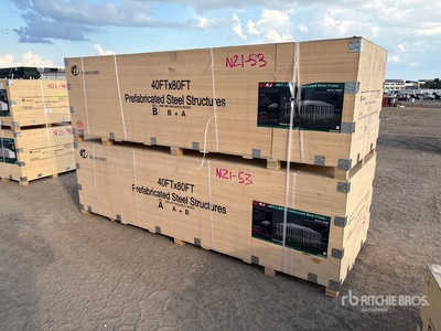 2026 KJ K4080 40FTx80FT Prefabricated Metal Frame Bâtiment d'entreposage (Unused)