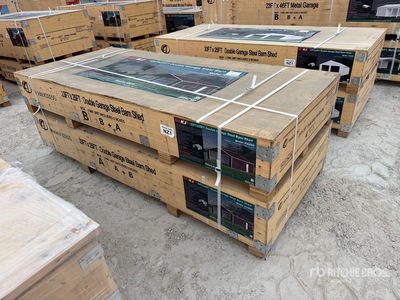 2026 KJ K3325G Double Garage Metal Shed (Unused)