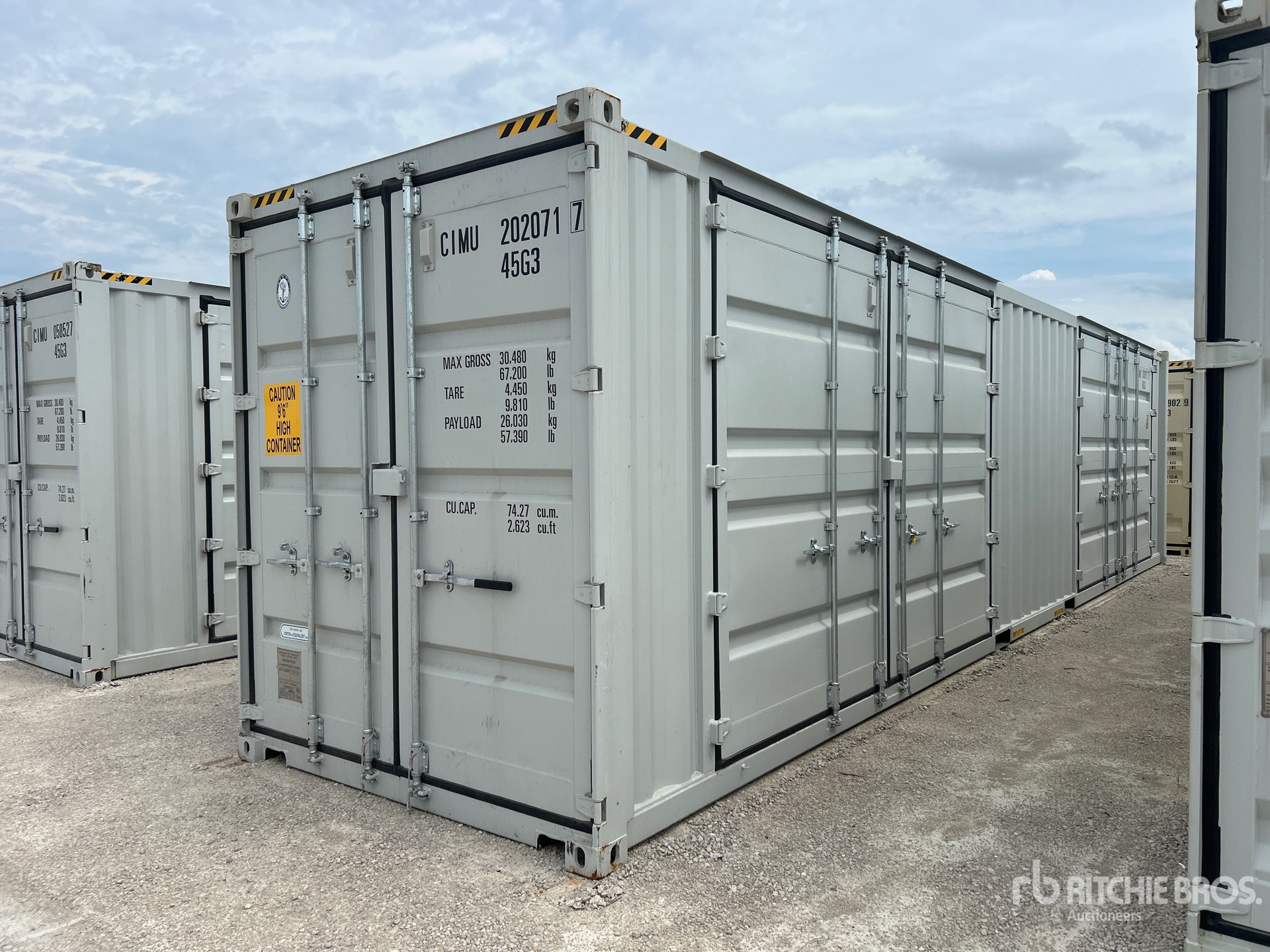 2026 40 ft High Cube Multi-Door Storage Container