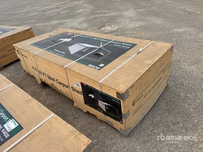 2026 KJ K4120 20 ft x 41 ft Enclosed Carport (Unused)