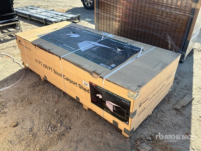 2026 KJ K4120 20 ft x 41 ft Enclosed Carport (Unused)