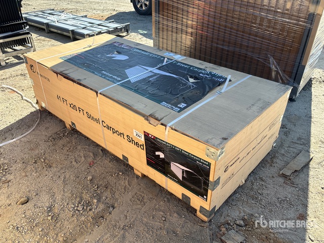 2026 KJ K4120 20 ft x 41 ft Enclosed Carport (Unused)
