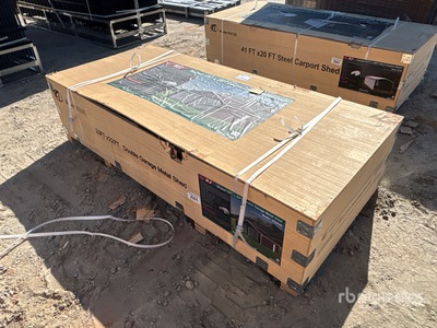 2026 KJ K2223G 22 ft x 23 ft Metal Garage Storage Building (Unused)