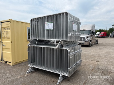 Quantity of (70) 2026 KJ K1221 Crowd Control Galvanized Barrier (Unused)