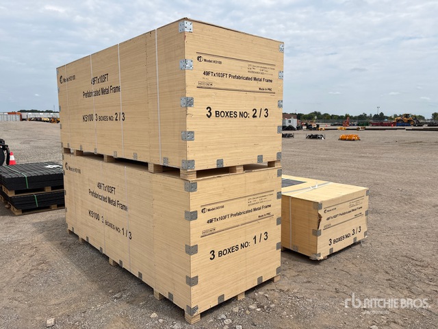 2026 KJ K5100 49 ft x 103 ft Prefabricated Metal Frame Storage Building (Unused)