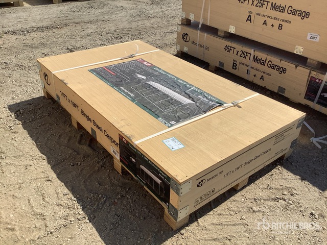 2026 KJ K1119 11 ft x 19 ft Carport Storage Building (Unused)