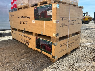 2026 KJ K2545G 25 ft x 46 ft Metal Garage Storage Building (Unused)