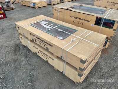 2026 KJ K3325 33 ft x 25 ft Metal Garage (Unused)