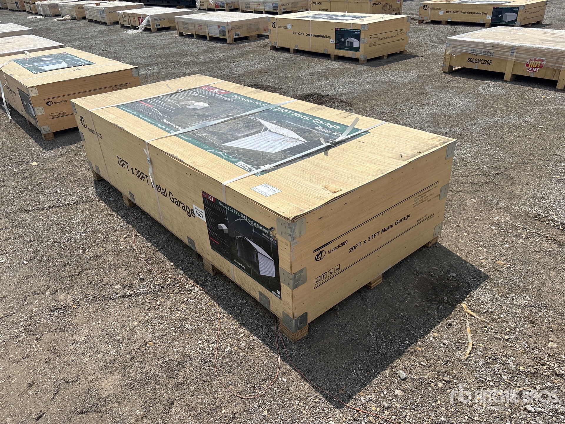 2026 KJ K3020 20 ft x 30 ft Enclosed Carport (Unused)