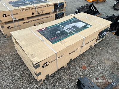 2026 KJ K2223 22 ft x 23 ft Metal Garage Storage Building (Unused)