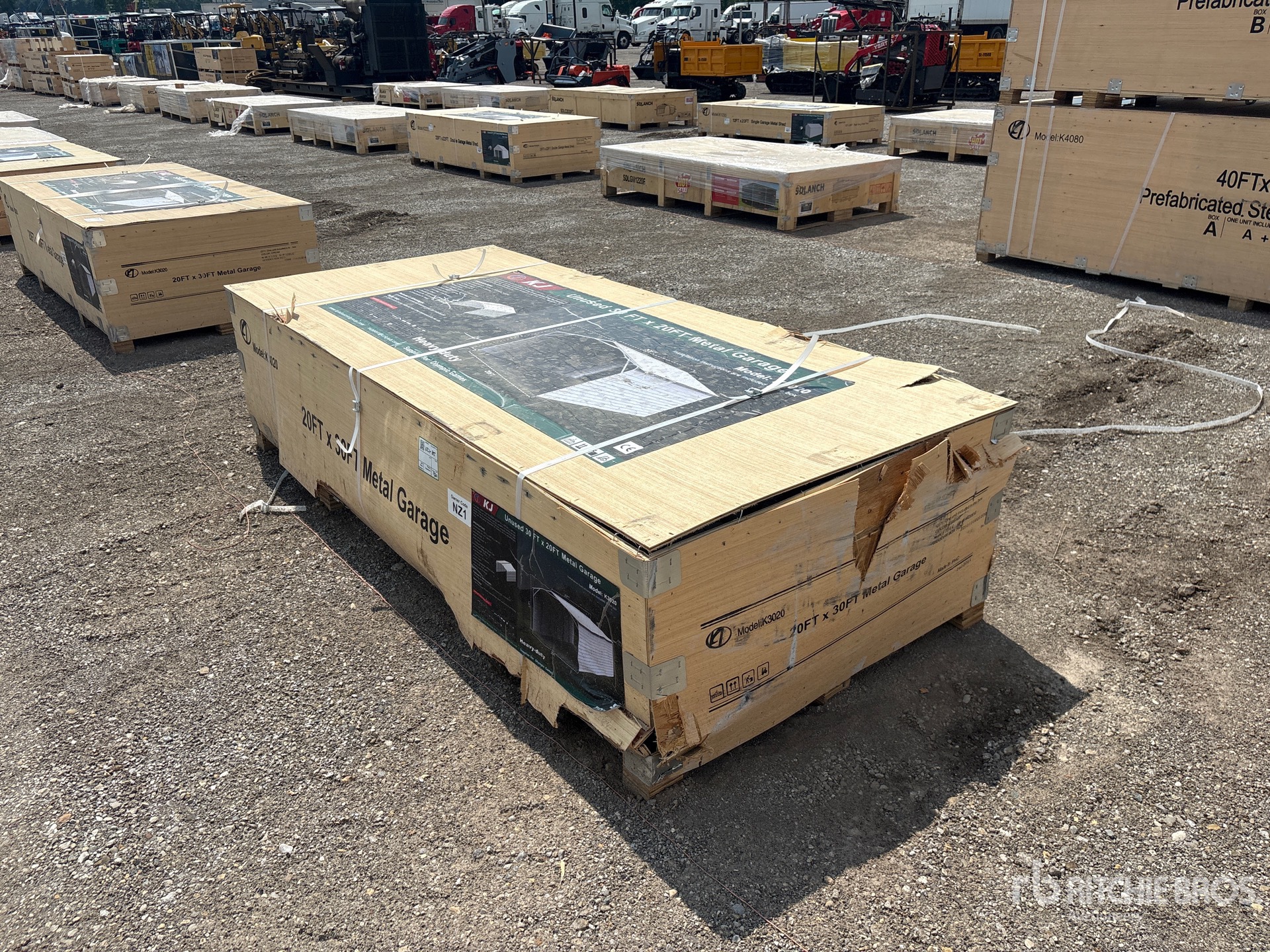 2026 KJ K3020 20 ft x 30 ft Enclosed Carport (Unused)