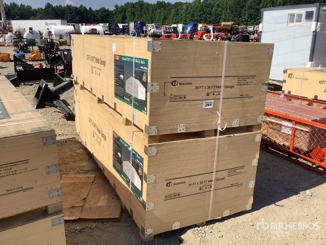 2026 KJ K0039 39 ft x 39 ft Metal Garage Storage Building (Unused)