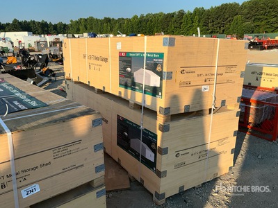 2026 KJ K0039 39 ft x 39 ft Metal Garage Storage Building (Unused)