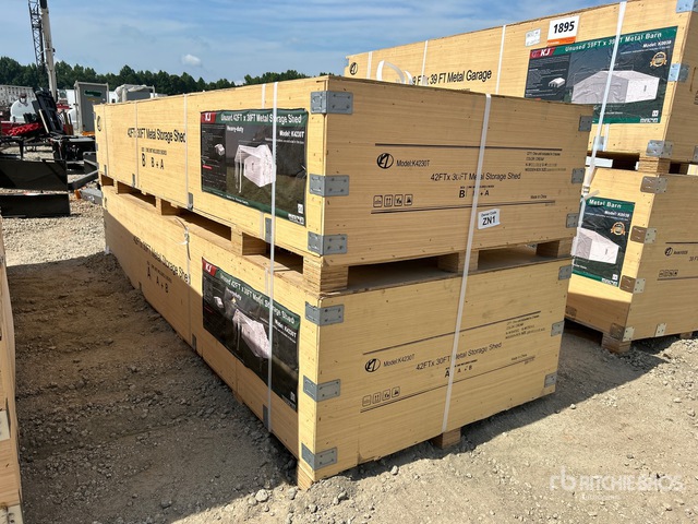 2026 KJ K4230T 42 ft x 30 ft Metal Storage Shed Storage Building (Unused)