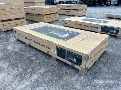 2026 KJ K2512 25 ft x12 ft Metal مأوى الماشية (Unused)