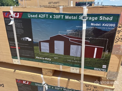 2026 KJ K4230G 42 ft x 30 ft Metal Shed Storage Building (Unused)