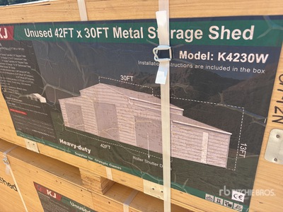 2026 KJ K4230W 42 ft x 30 ft Metal Shed Storage Building (Unused)