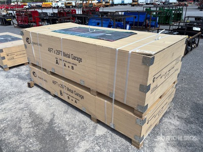 2026 KJ K2545G 25 ft x 46 ft 46ft x 25 ft Metal Garage Storage Building (Unused)