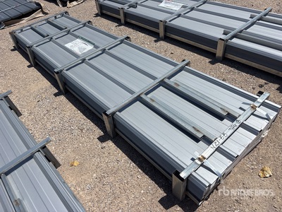 Quantity of (150) 2026 KJ K084 12 ft Galvalume Corrugated Steel Panels (Unused)