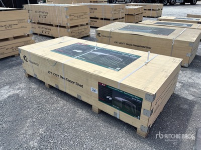2026 KJ K4020 40 ft x 20 ft Steel Carport Shed  هيكل محمول (Unused)