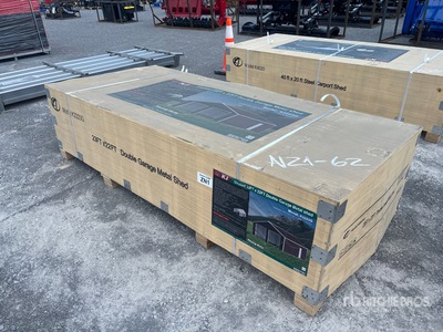 2026 KJ K2223G 23 ft x 22 ft 22 ft x 23 ft Metal Garage مبنى التخزين  (Unused)