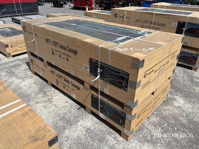 2026 KJ K2545G 25 ft x 45 ft Metal Garage Storage Building (Unused)
