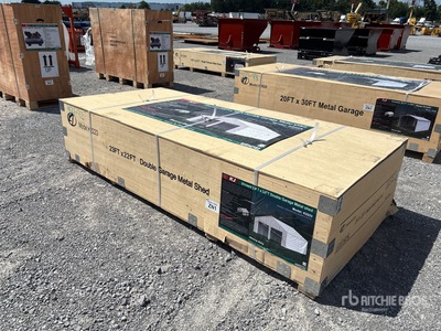 2026 KJ K2223 22 ft x 23 ft Metal Garage Edificio de almacenaje (Unused)