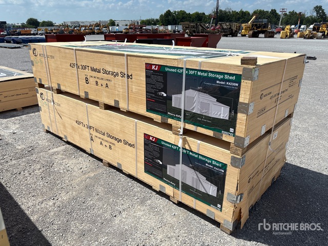 2026 KJ K4230W 42 ft x 30 ft Metal Storage Shed (Unused)