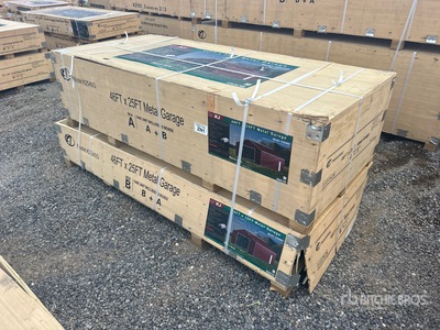 2026 KJ K2545G 25 ft x 46 ft Metal Garage Storage Building (Unused)