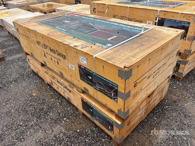 2026 KJ K4525G 45 ft x 25 ft Metal Garage Opslag Gebouw (Unused)