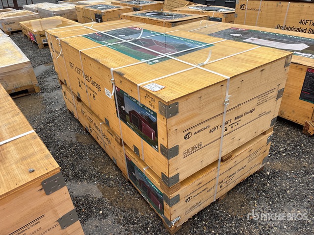 2026 KJ K2545G 46ft x 25 ft Metal Garage Storage Building (Unused)