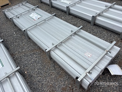 Quantity of (150) 2026 KJ K084 12 ft Galvalume Corrugated Steel Panels (Unused)
