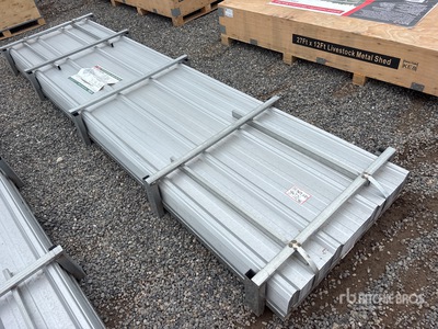 Quantity of (150) 2026 KJ K084 12 ft Galvalume Corrugated Steel Panels (Unused)