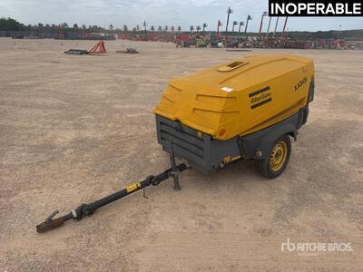 2008 Atlas Copco XAS57DD PE Compreseeur A Air 1 Essieu S/A Compresseur à air (Inoperable)