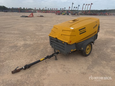 2008 Atlas Copco XAS57DD PE Compreseeur A Air 1 Essieu S/A Air Compressor