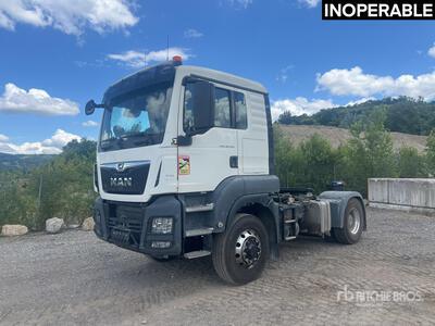 2017 MAN TGS 18.500 4x4 HAD Tracteur Routier Cabine Couchette S/A Sleeper Truck Tractor (Inoperable)