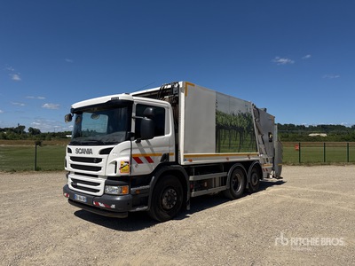 2015 Scania P410 6x2 Rear Loader Camion A Ordures Menageres Müllabfuhrwagen