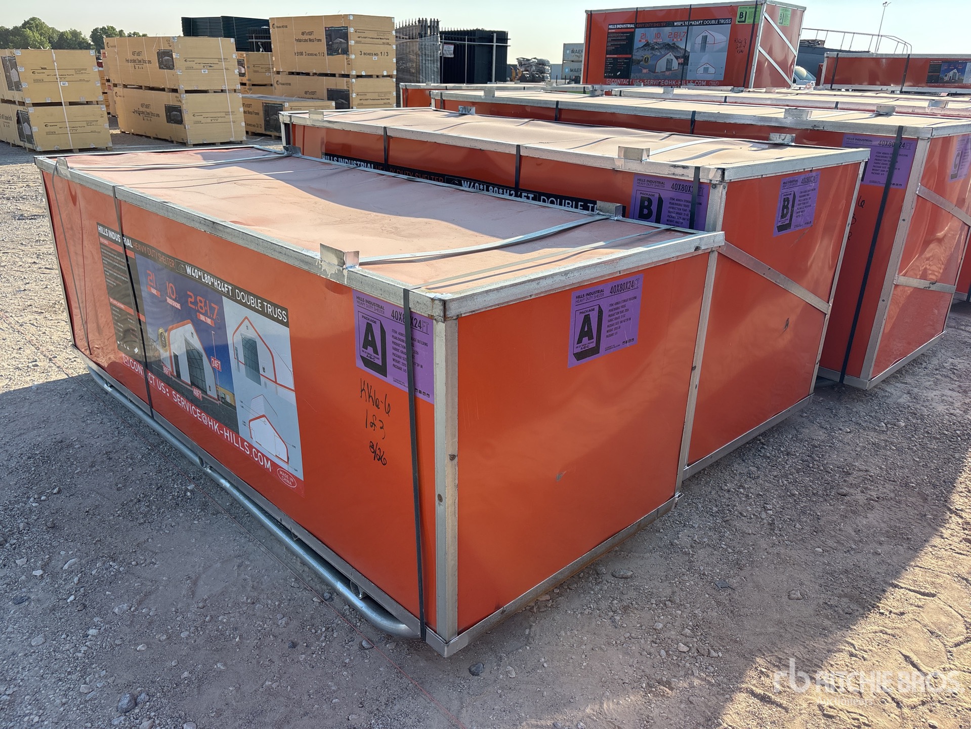 2026 HIlls Industrial 408024 40 ft x 80 ft x 24 ft Storage Building (Unused)