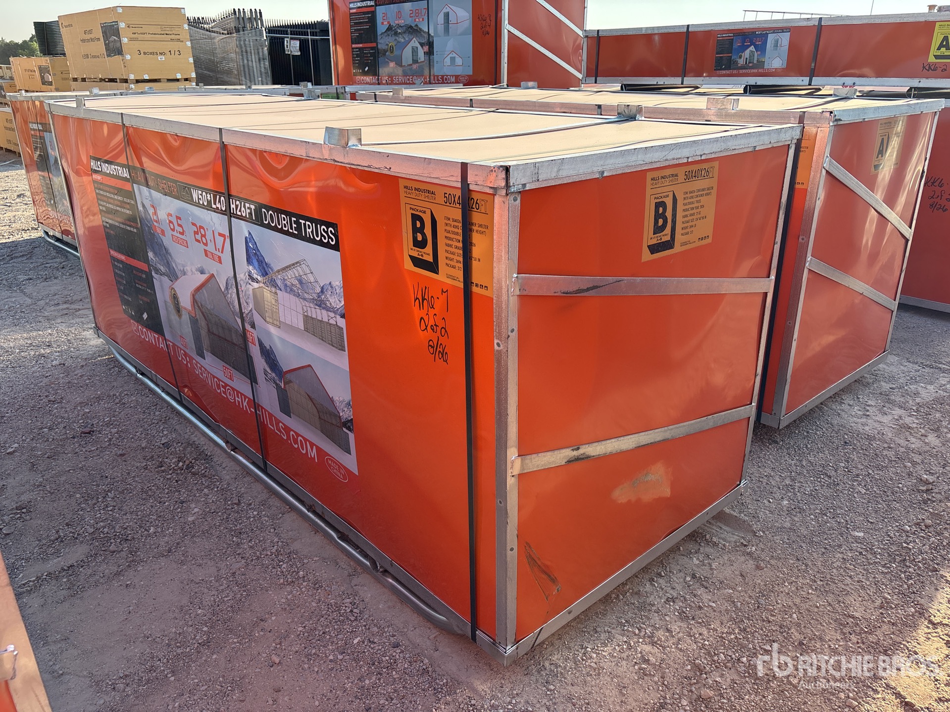 2026 HIlls Industrial 504026 50 ft x 40 ft x 26 ft Storage Building (Unused)