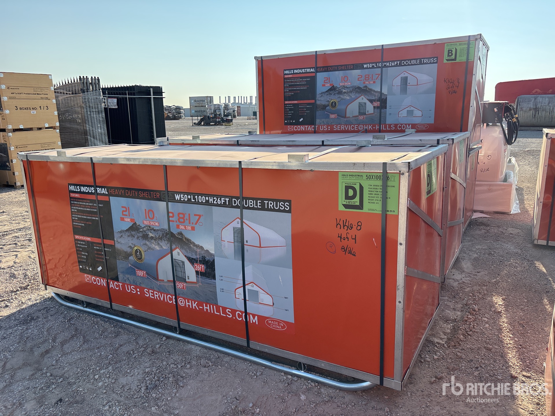 2026 HIlls Industrial 5010026 50 ft x 100 ft x 26 ft Storage Building (Unused)
