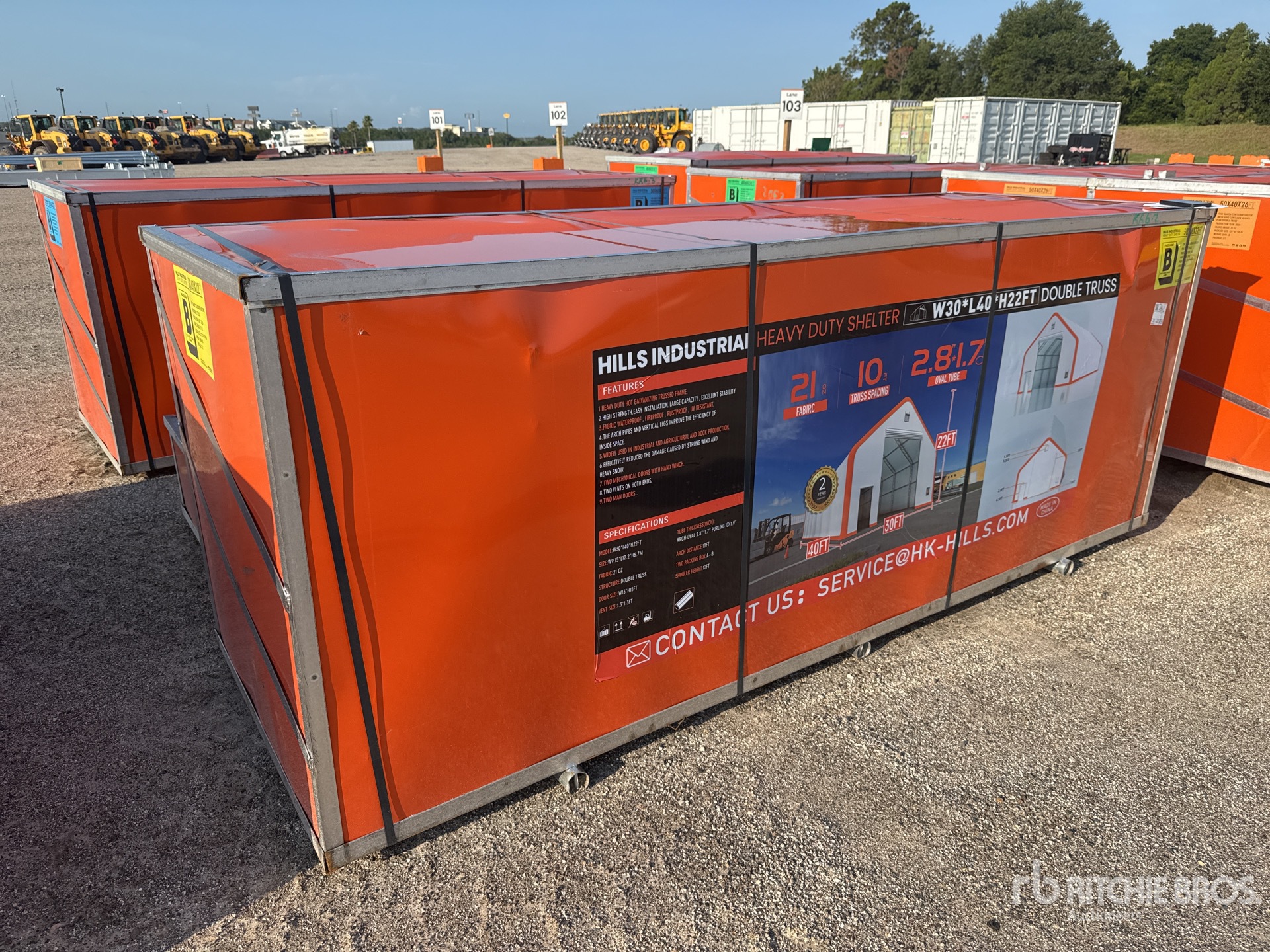 2026 HIlls Industrial 403022 30 ft x 40 ft Storage Building (Unused)