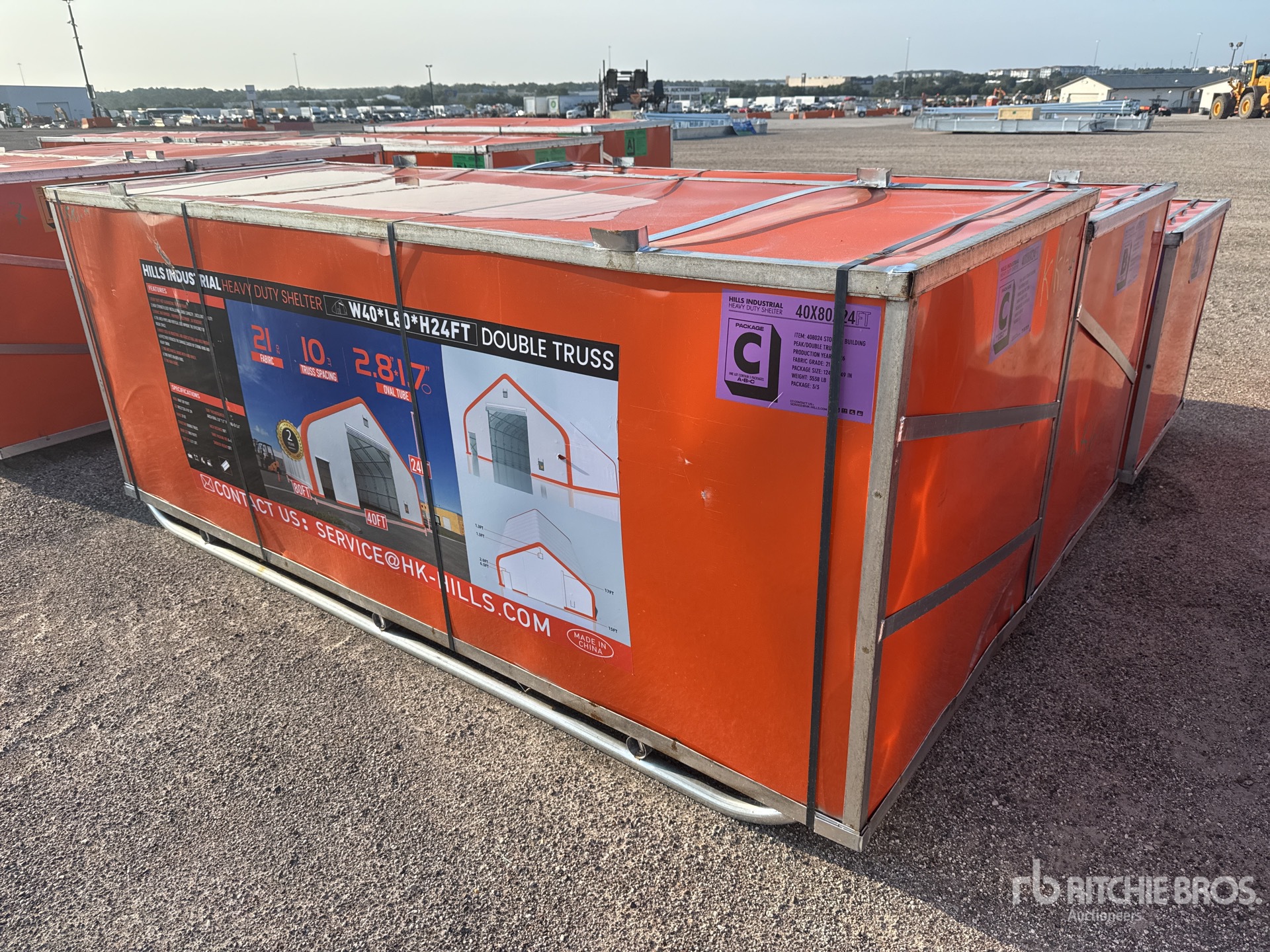 2026 HIlls Industrial 804024 40 ft x 80 ft Storage Building (Unused)