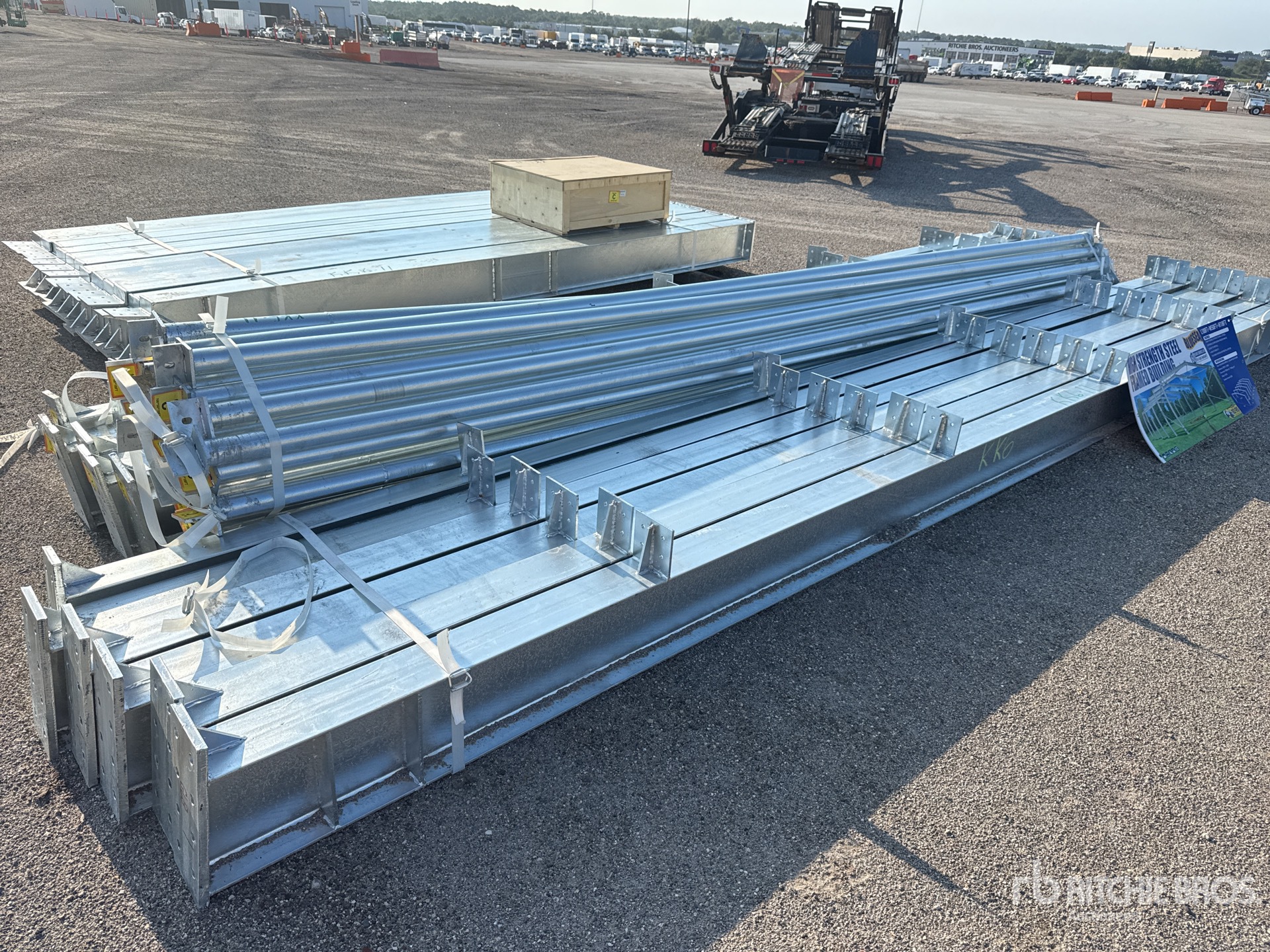 2026 BLUESEA 50 ft x 100 ft Steel Frame Only Storage Building (Unused)