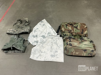 (78) Field Pack Covers, (9) Flyer's Helmet Bags & Assorted Items
