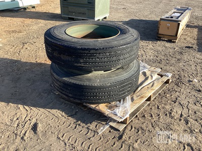 (2) Michelin 11R22.5 Tires w/Wheels