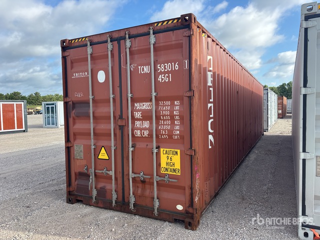 40 ft High Cube Storage Container