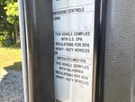 Aspect général with Étiquette de conformité aux normes fédérales pour véhicules à moteur