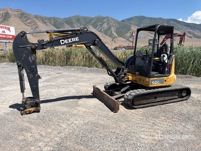 2016 John Deere 50G Minigraafmachine